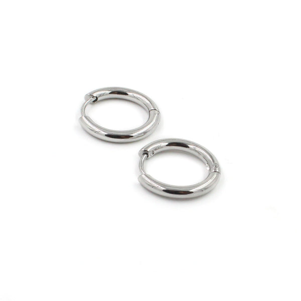 EJEW-P177-P-15 17mm Stainless Steel Hoop Earrings