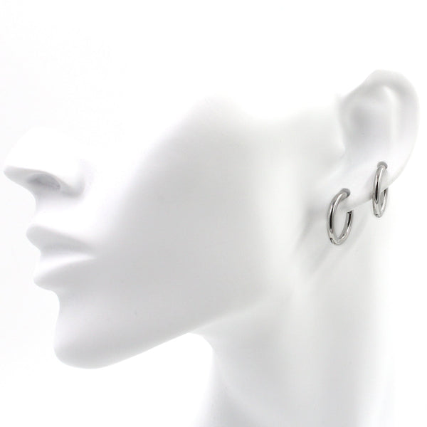 EJEW-P177-P-15 17mm Stainless Steel Hoop Earrings