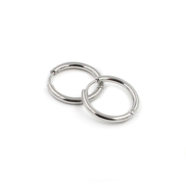EJEW-P177-P-17 21mm Stainless Steel Hoop Earrings