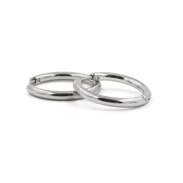 EJEW-P177-P-17 21mm Stainless Steel Hoop Earrings