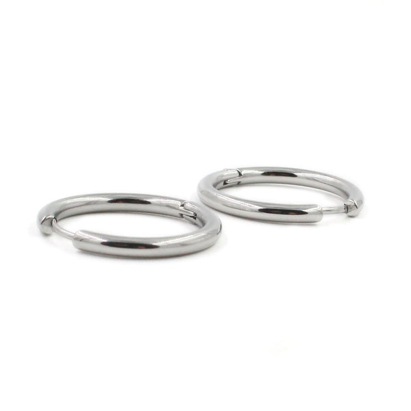 EJEW-P177-P-18 22mm Stainless Steel Hoop Earrings