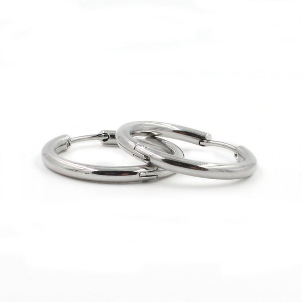 EJEW-P177-P-18 22mm Stainless Steel Hoop Earrings