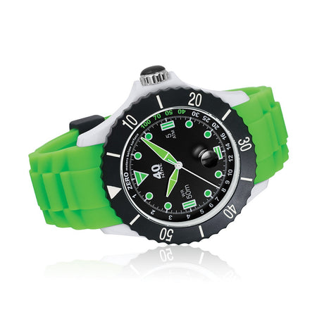 40Nine Extra-Large 50mm Green & Black Watch