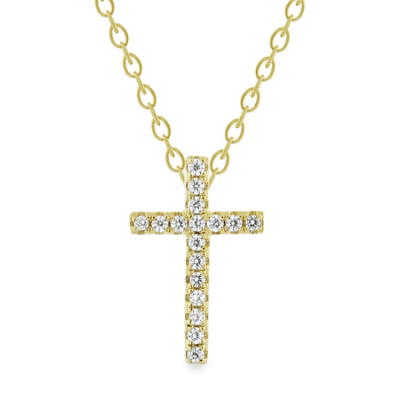 EWP120175Y-XS GP Cross Pendant Necklace