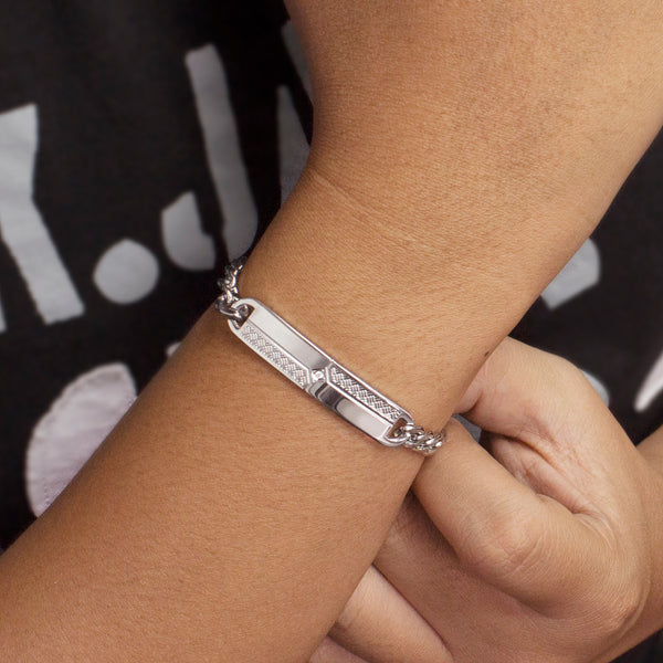 MNBR-061T-A Stainless Steel ID Bracelet