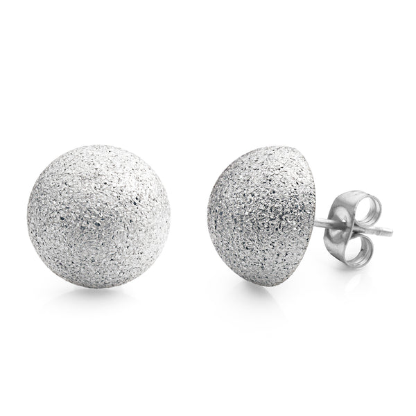 MNC-ER561-A-12mm Steel Domed Stud Earrings