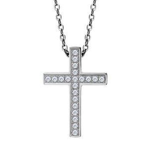 MNC-P515-A Stainless Steel Cross Pendant Necklace