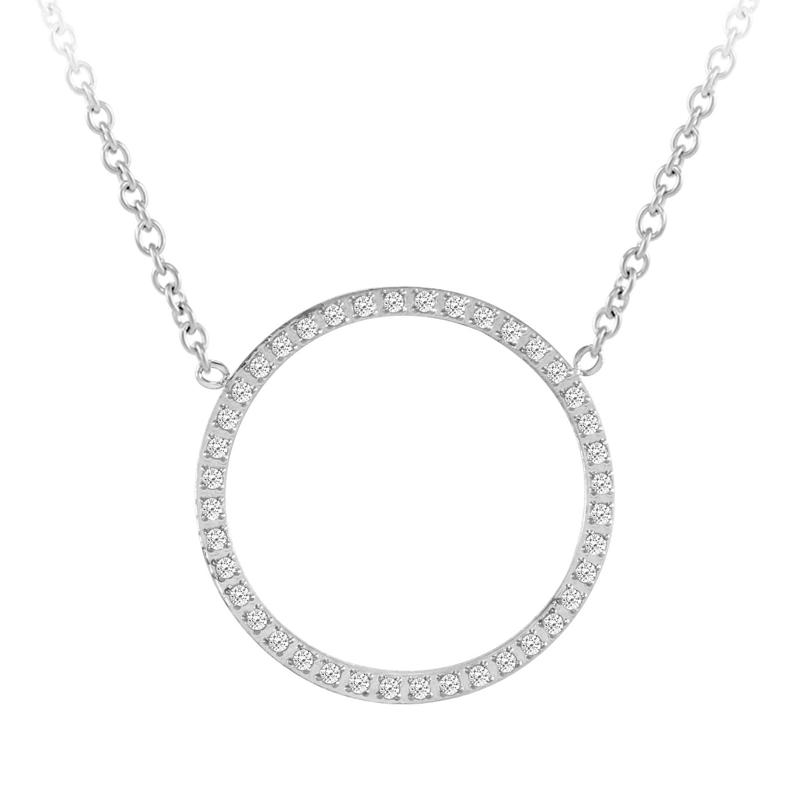 MNC-P664-A Stainless Steel Circle Necklace