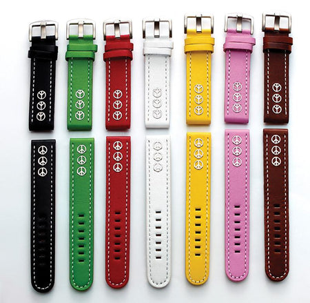 Steel Blaze 18mm 3 Peace Sign Watch Strap-SB Design Studio