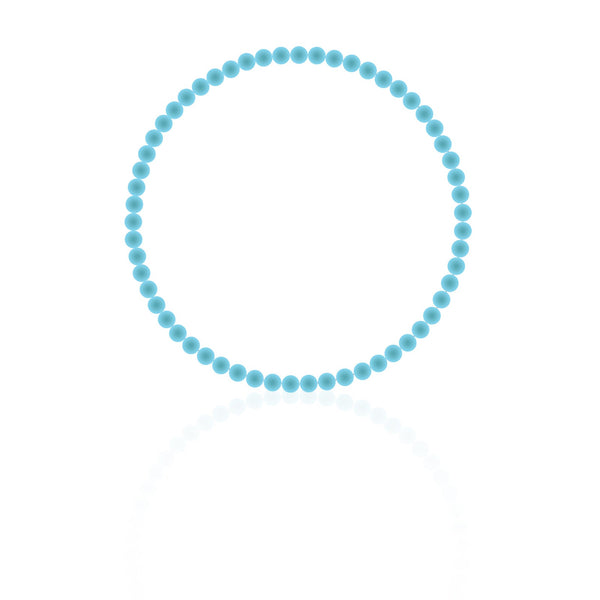 Scuba Silicon Rubber 3mm Beaded Yoga Bracelet