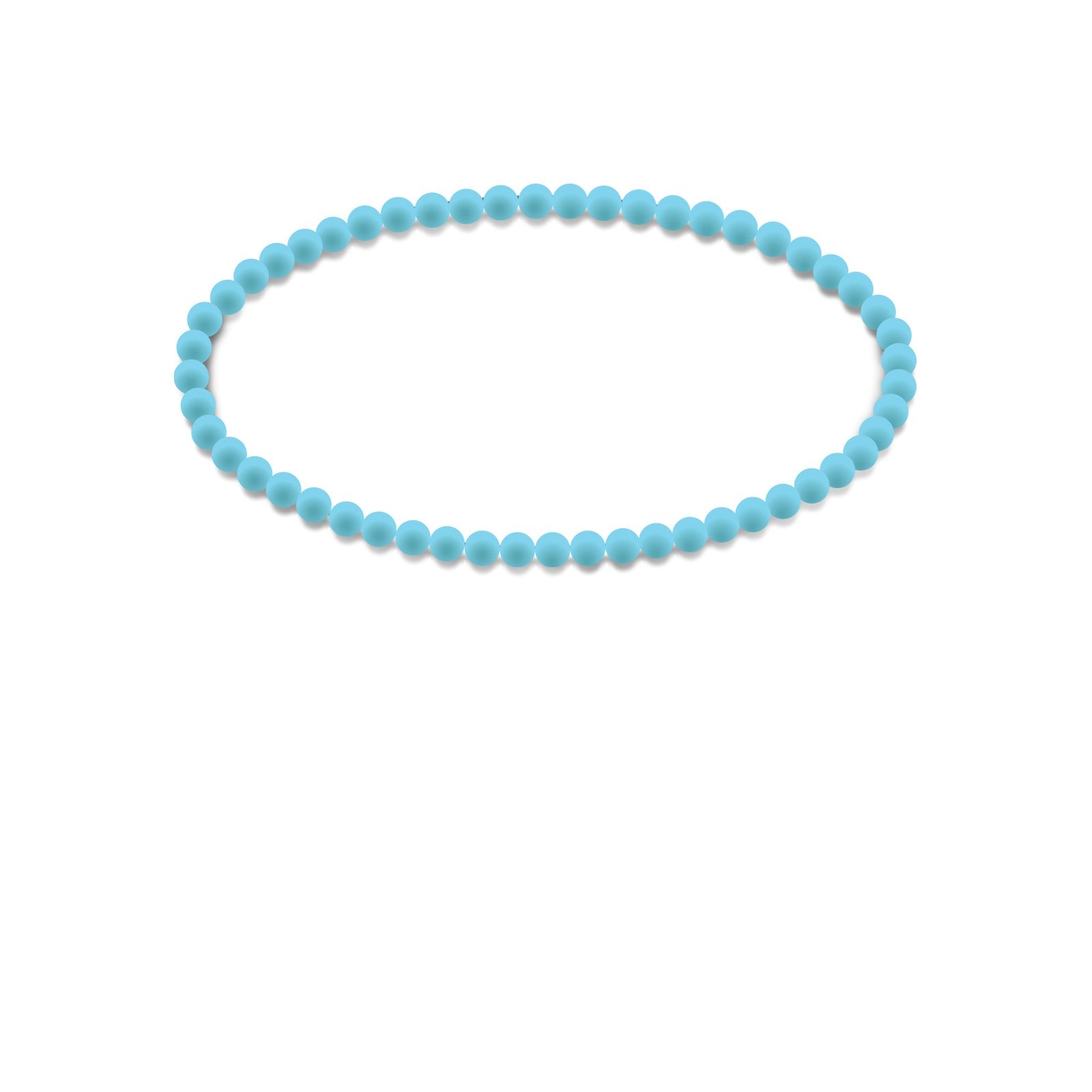 Scuba Silicon Rubber 3mm Beaded Yoga Bracelet