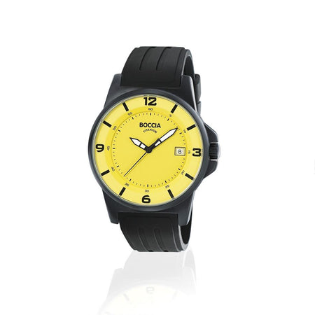 Boccia Orologio Uomo In Titanio, Modello 3616-01, Cassa 40mm, Quadrante Bianco, Cinturino Elastico, Impermeabile 5 Bar
