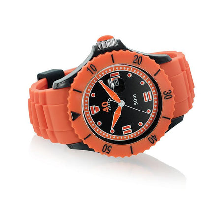 40Nine Extra Large 50mm Orange & Black Watch