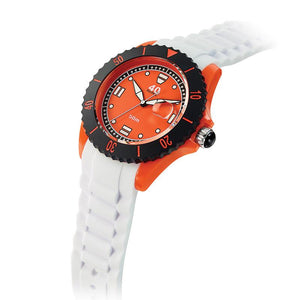 40Nine Large 45mm White & Orange Watch