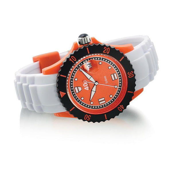 40Nine Medium 40mm White & Orange Watch