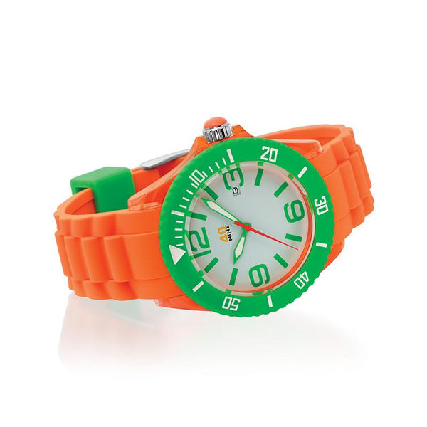 40Nine Large 45mm Orange & Green Watch