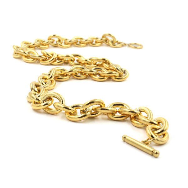 DG-20092201 Chunky Gold Stainless Steel Necklace