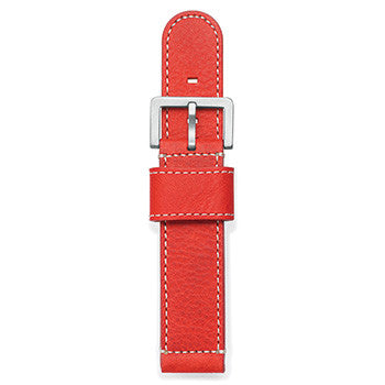 Watch Strap: Red "Flame" Leather For SB Metropolis-SB Design Studio