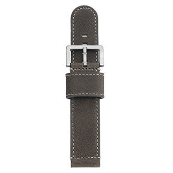 Watch Strap: Grey Leather For SB Metropolis-SB Design Studio
