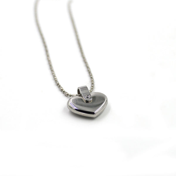 INP71 Stainless Steel Heart Pendant