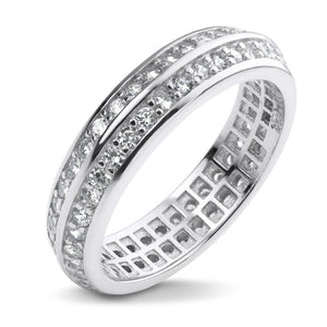 MD-SLR049 Silver Double Row Band