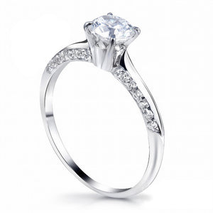 MD-SLR091 Silver Engagement Ring