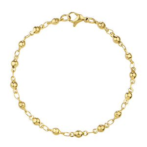 MNC-BR450-B Steel & Gold Link Bracelet