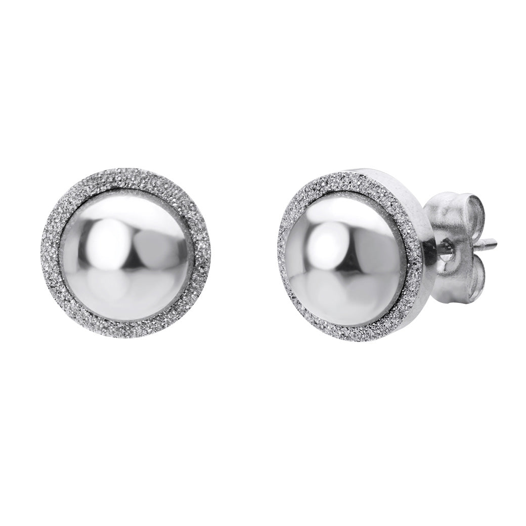 MNC-ER305-A Stainless Steel Ball Stud Earrings