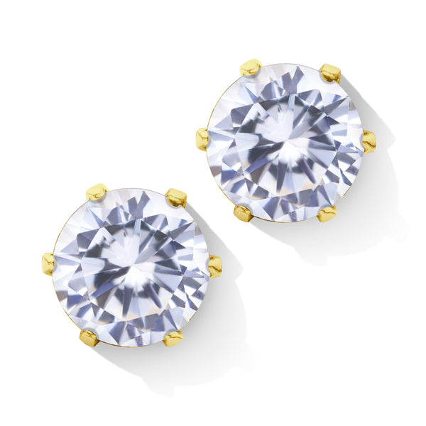 MNC-ER427-B-5mm Stainless Steel & Gold Stud Earrings