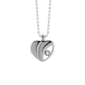 MNC-P104-A Stainless Steel Heart Pendant