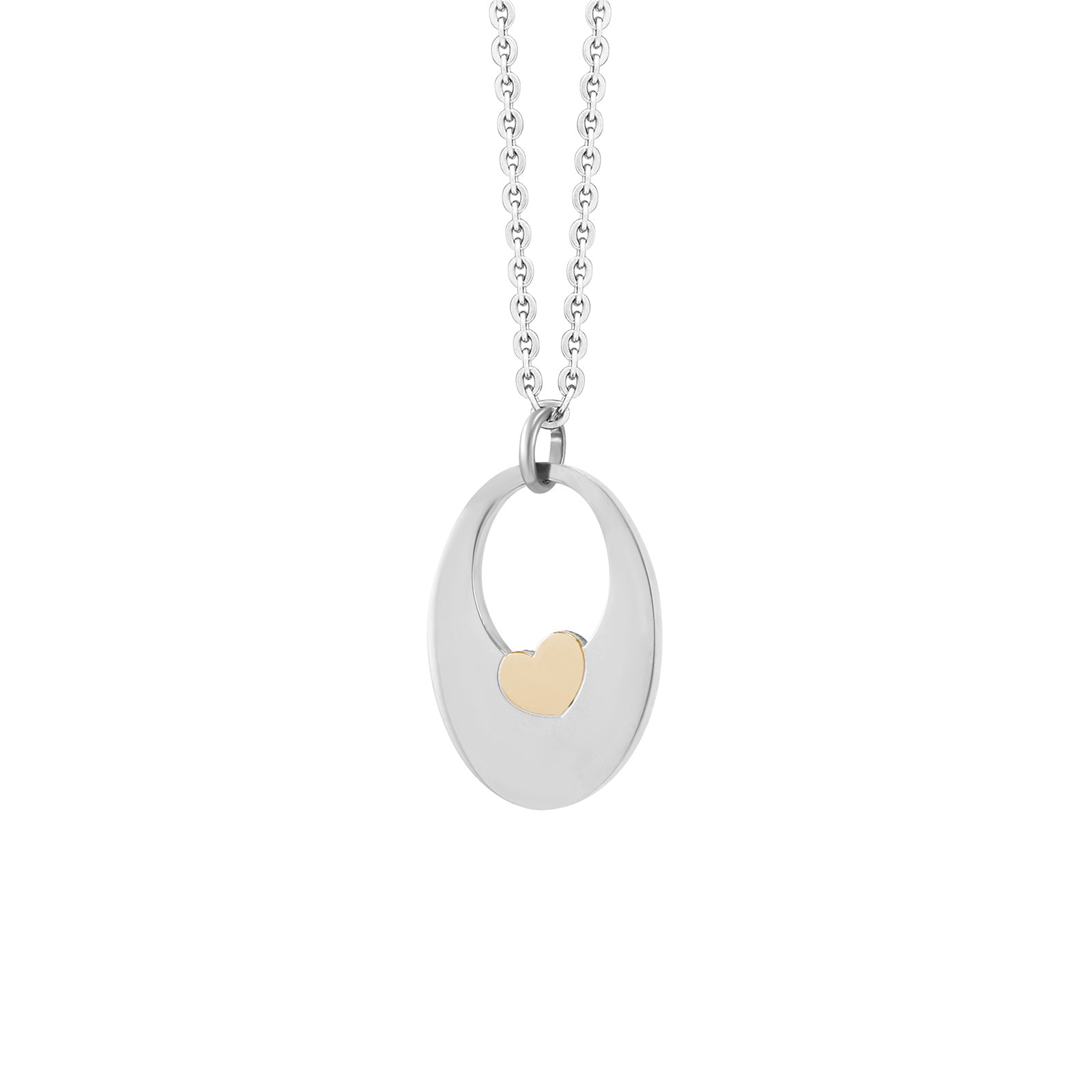 MNC-P147-A Stainless Steel Pendant with Heart