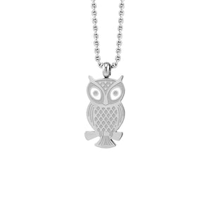 MNC-P403-A Stainless Steel Owl Pendant