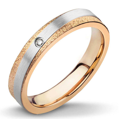 MNR-230T-C Stainless Steel & Rose Gold Ring