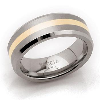 0106-01 Boccia Titanium Ring