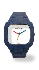 SB0048-3-BLUE Silicone Blaze Watch