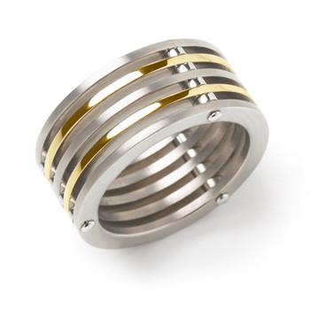 0125-02 Boccia Titanium Ring